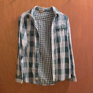 Oldeschool Brand Green Flannel